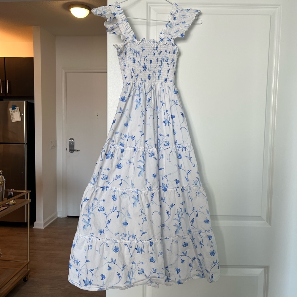 Hill House Ellie Nap Dress (Blue Botanical)
